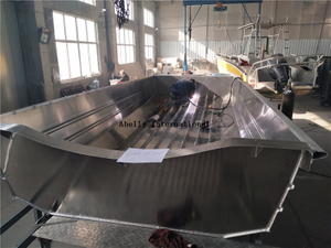 Semua lambung airboat aluminium yang dilas