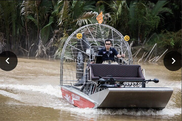Airboat aluminium 20ft dengan motor 495 hp